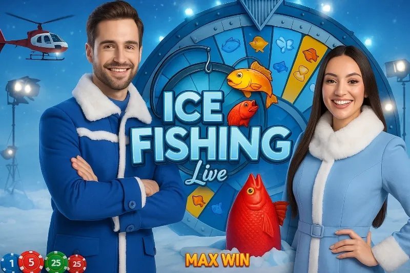 Overview of ice fishing game Overview of ice fishing game
